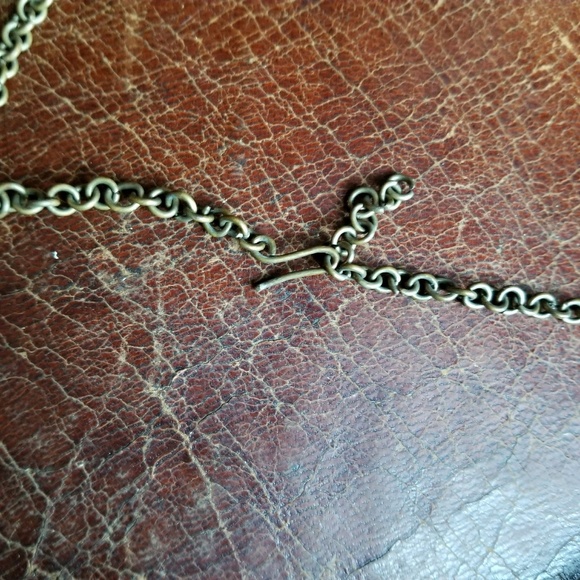 Vintage necklace Tibetan goddess bib Nepali gold tone boho bohemian - Picture 7 of 9